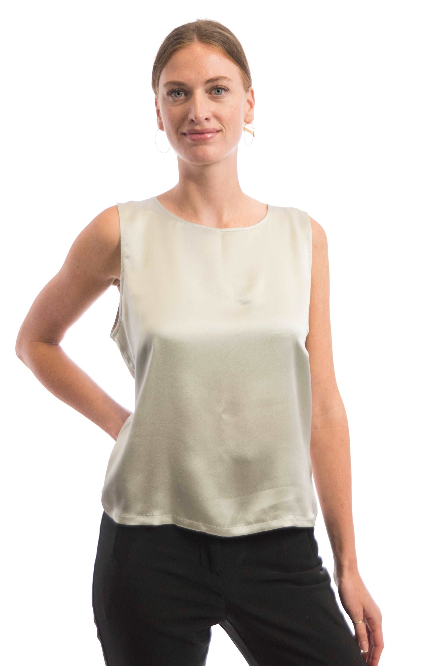 Yoya - salie hemdje zijden kleding zijde vrouwen zomers duurzaam chique dames topje topjes hemdjes 