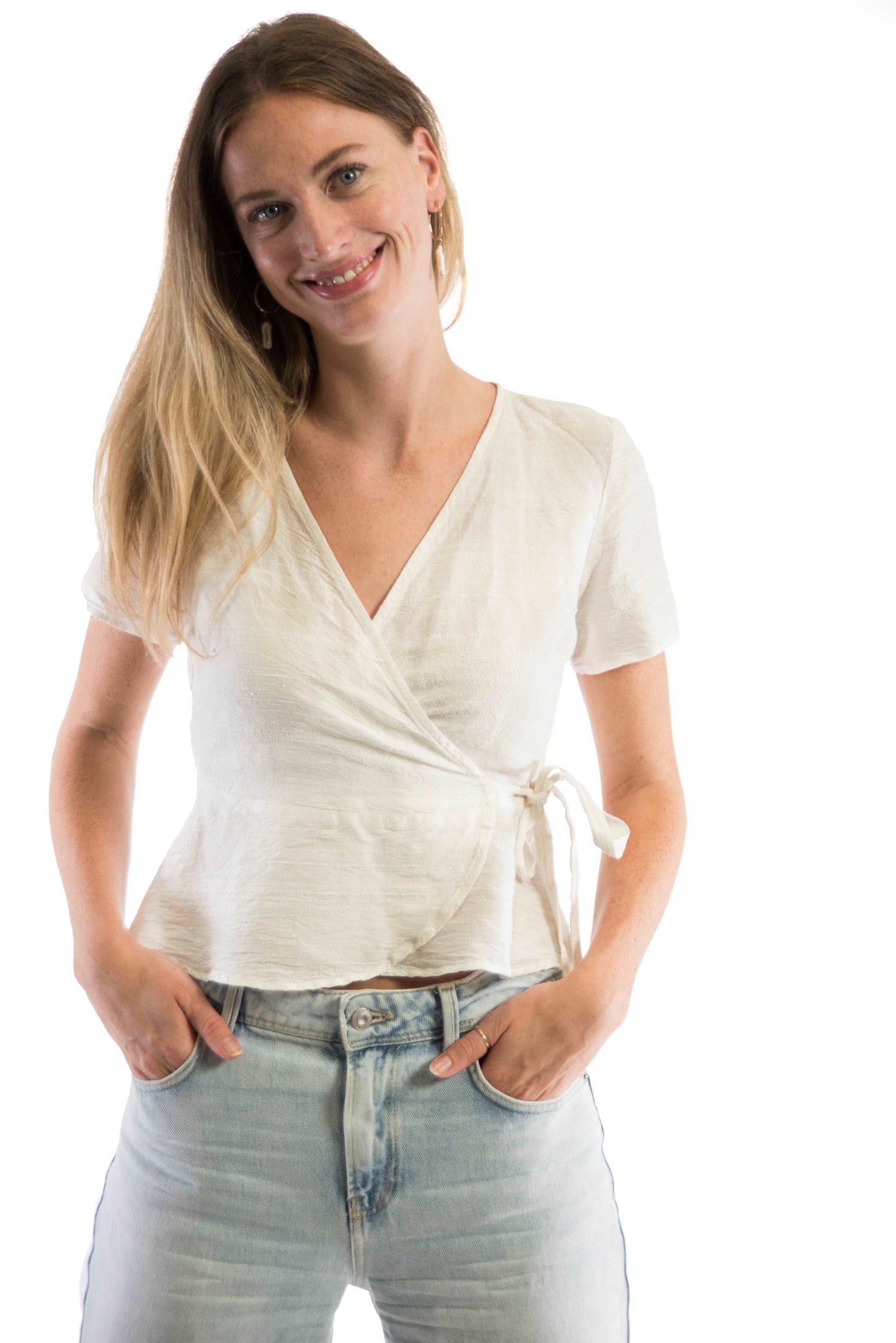 Zara - crème hemdje zijden kleding zijde vrouwen zomers duurzaam chique dames topje topjes hemdjes 