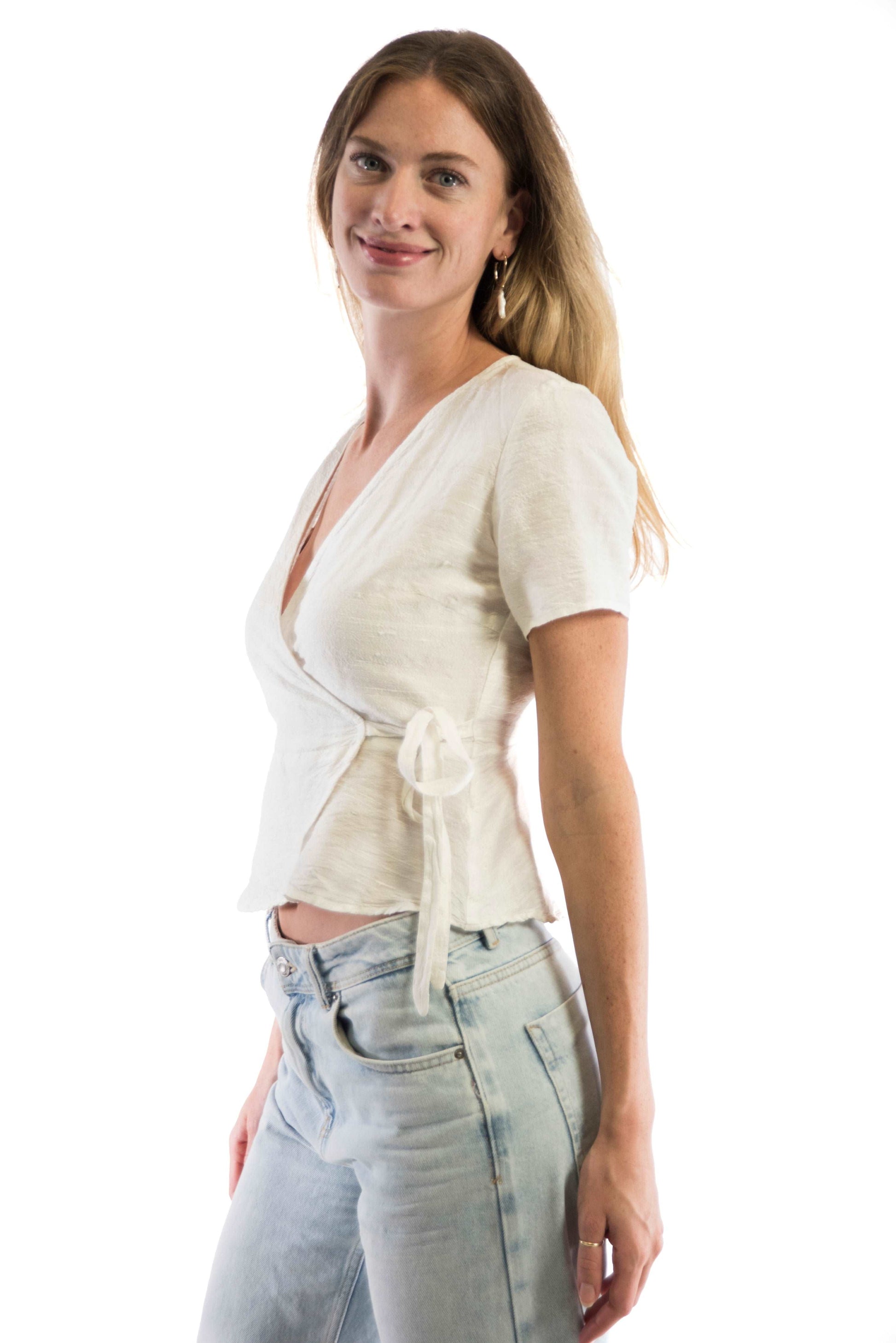 Zara - crème hemdje zijden kleding zijde vrouwen zomers duurzaam chique dames topje topjes hemdjes 