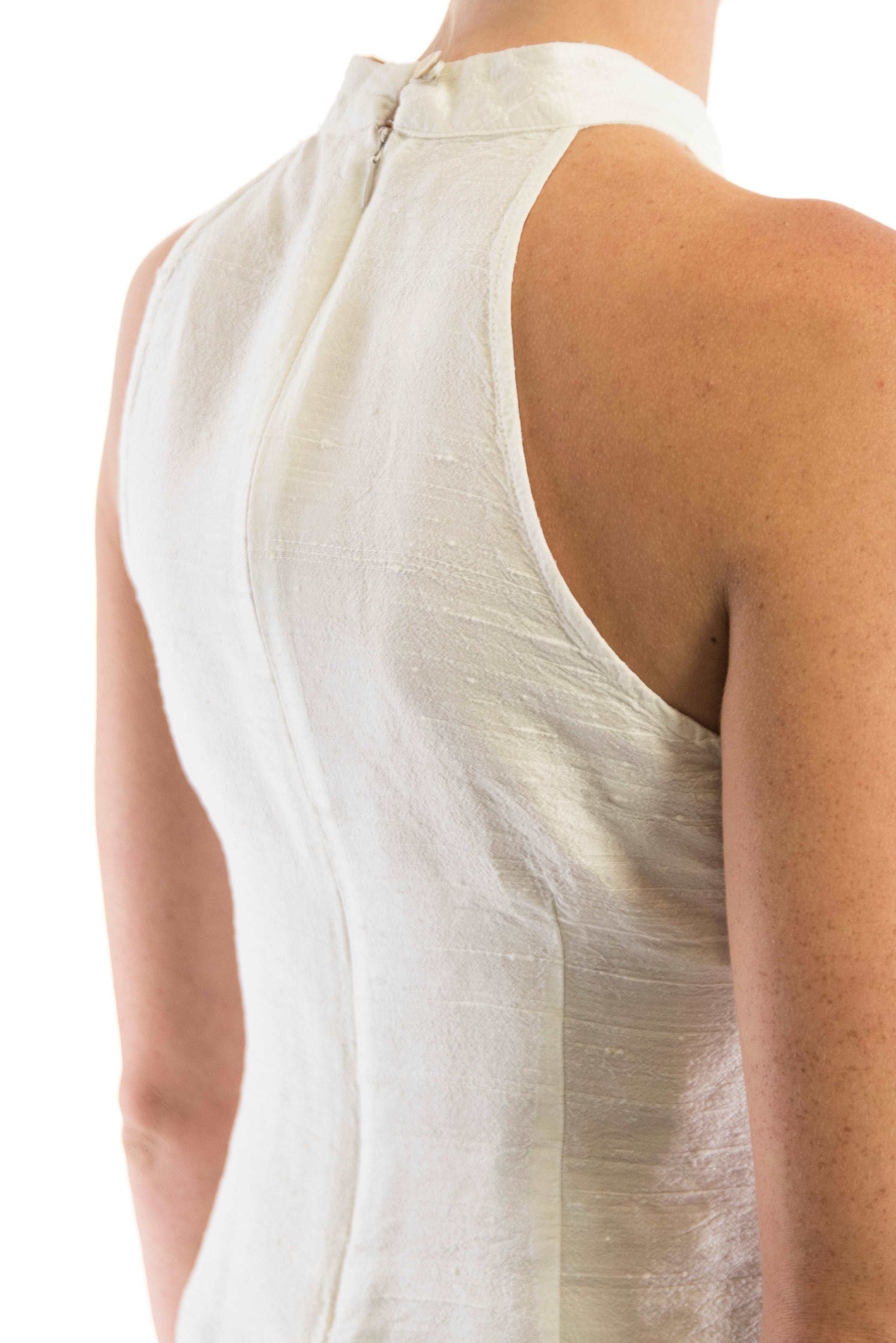 Sophia - crème hemdje zijden kleding zijde vrouwen zomers duurzaam chique dames topje topjes hemdjes 